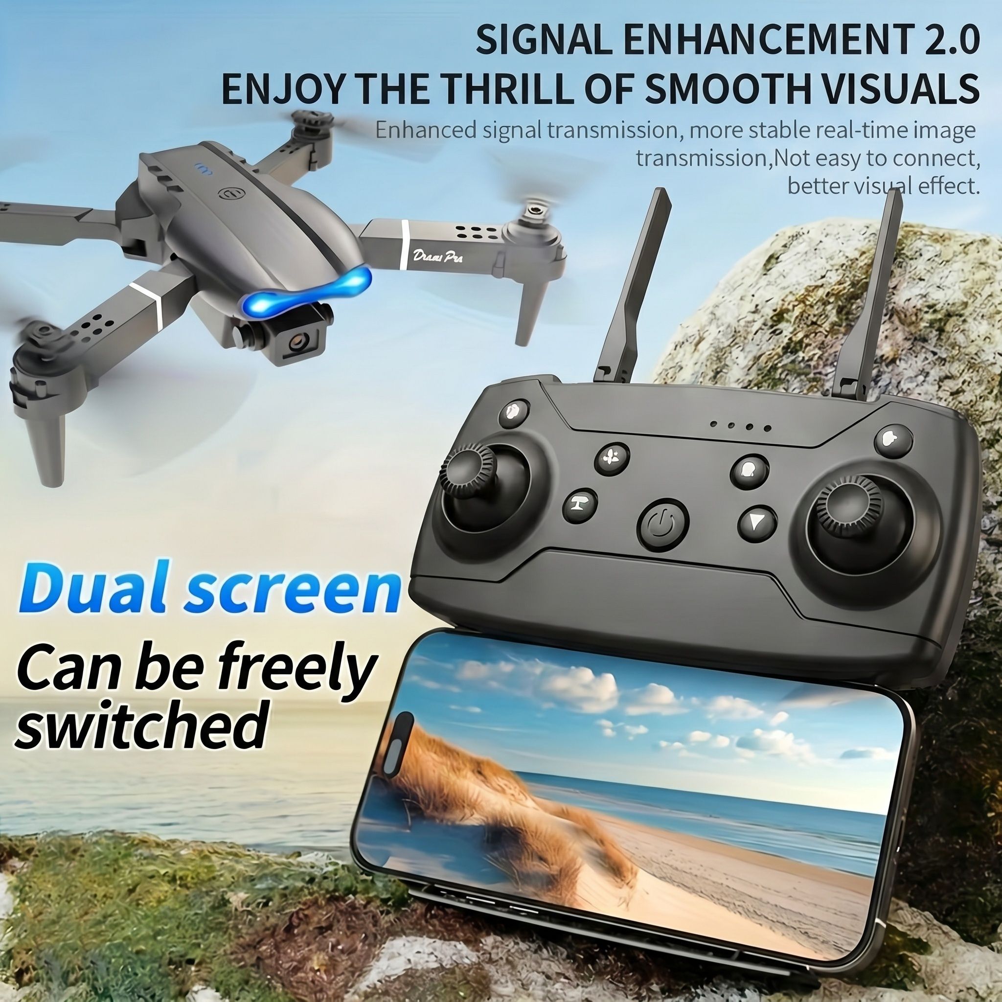 2026 E88 PRO MAX, 4K HD 듀얼 카메라 - Drone Controller Screen 리뷰 및 가격